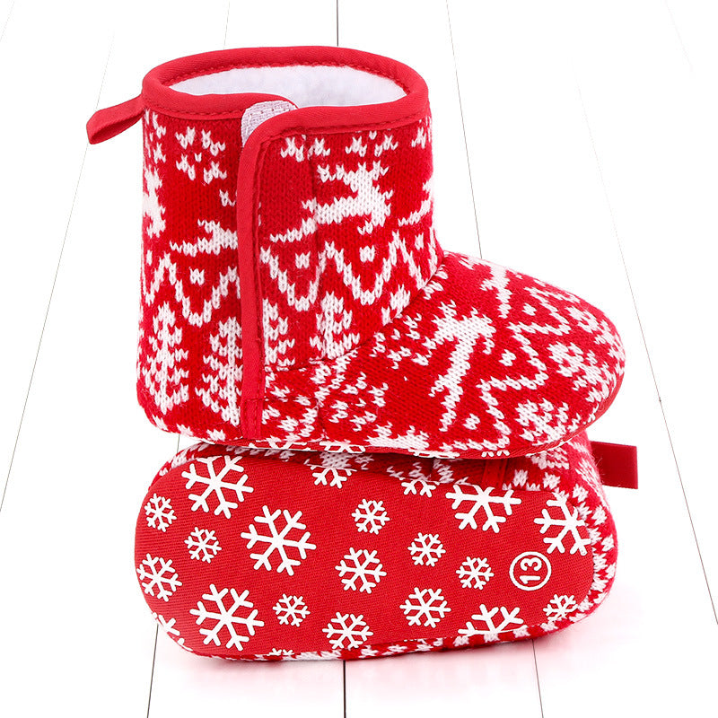 Barntofflor med jultema